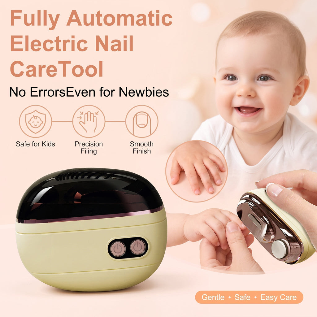 🔥2-in-1 Smart Electric Nail Trimmer & Polisher for All Ages 👨‍👩‍👧‍👦 💅