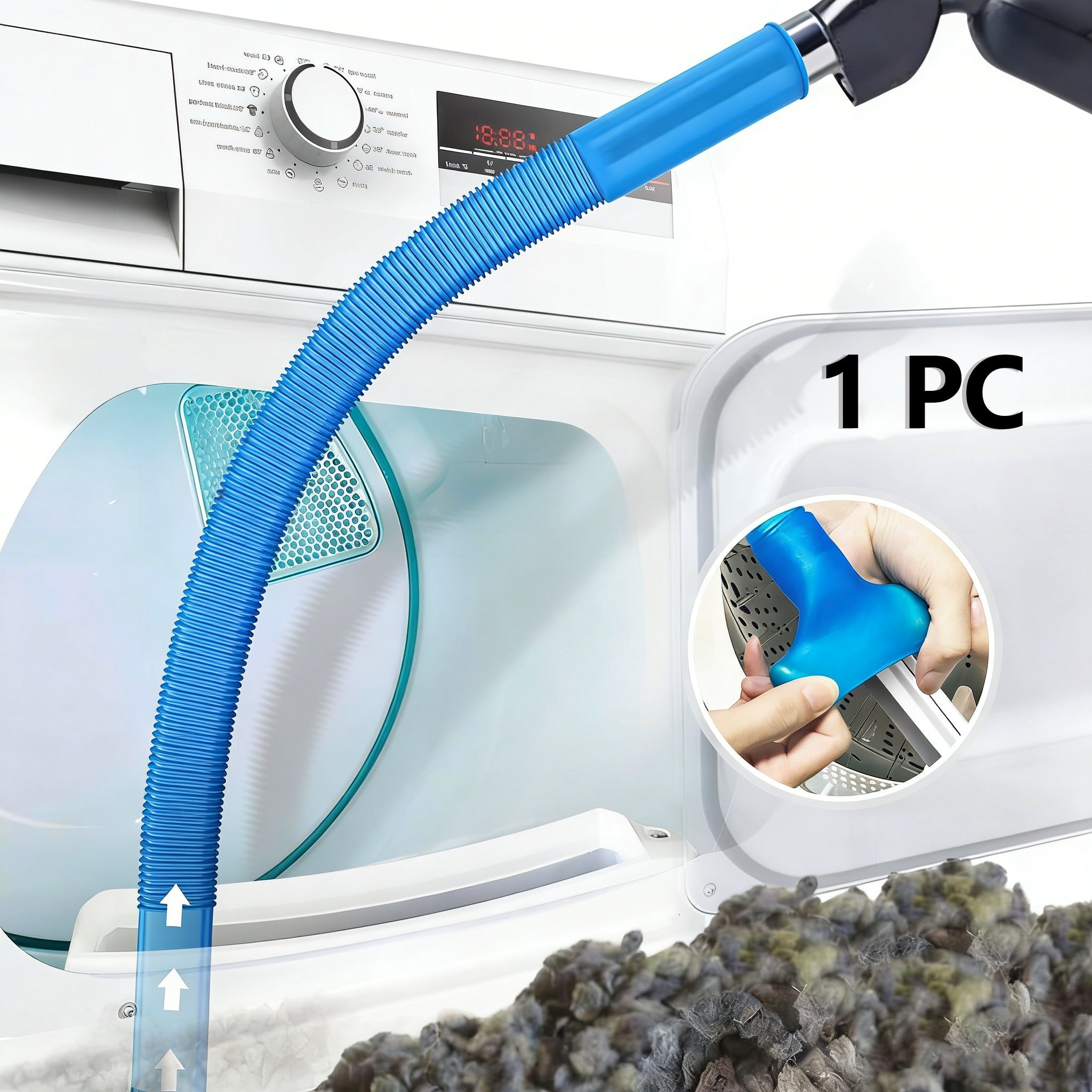 Universal Dryer Vent Cleaner Kit: Deep-Reach Vacuum Hose Attachment for Instant Lint Removal ✨