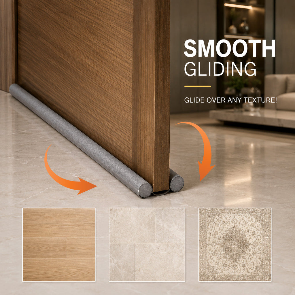 🧊 The Ultimate Summer Door Seal: Lock AC In, Keep Bugs & Noise Out (Slide-On)