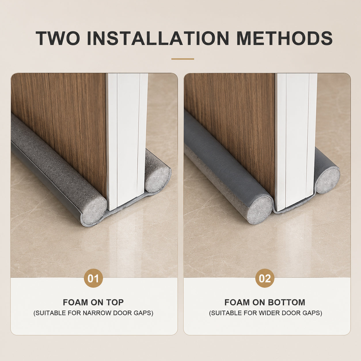 🧊 The Ultimate Summer Door Seal: Lock AC In, Keep Bugs & Noise Out (Slide-On)