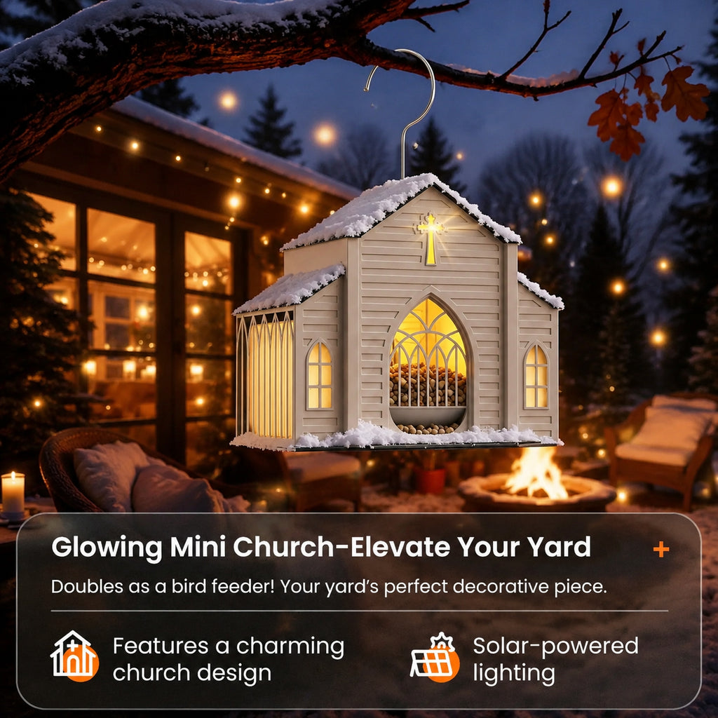✨ Create Your Private Sanctuary – Solar Church Bird Feeder (60% OFF)