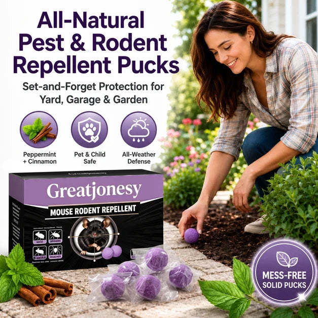 ✅ 10,000+ Happy Customers 🐭 All-Natural Peppermint & Cinnamon Pest & Rodent Repellent Pucks 🕷️🐍