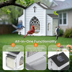 ✨ Create Your Private Sanctuary – Solar Church Bird Feeder (60% OFF)