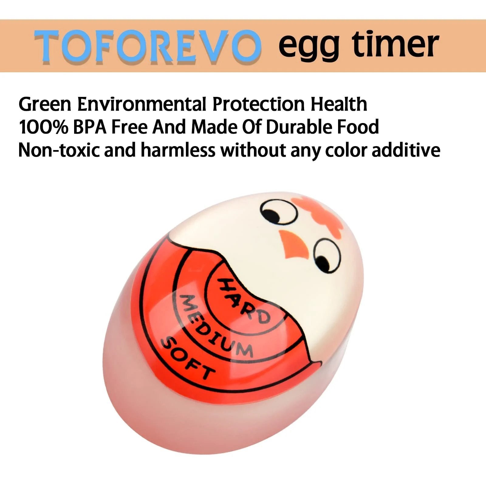 🥚 ⏱️  Perfectly Boiled Eggs with the Color-Changing Timer（Just watch the color change）