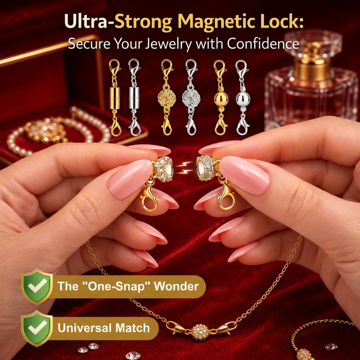 😍😍 Magnetic Necklace Clasps and Closures