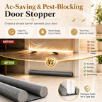 🧊 The Ultimate Summer Door Seal: Lock AC In, Keep Bugs & Noise Out (Slide-On)