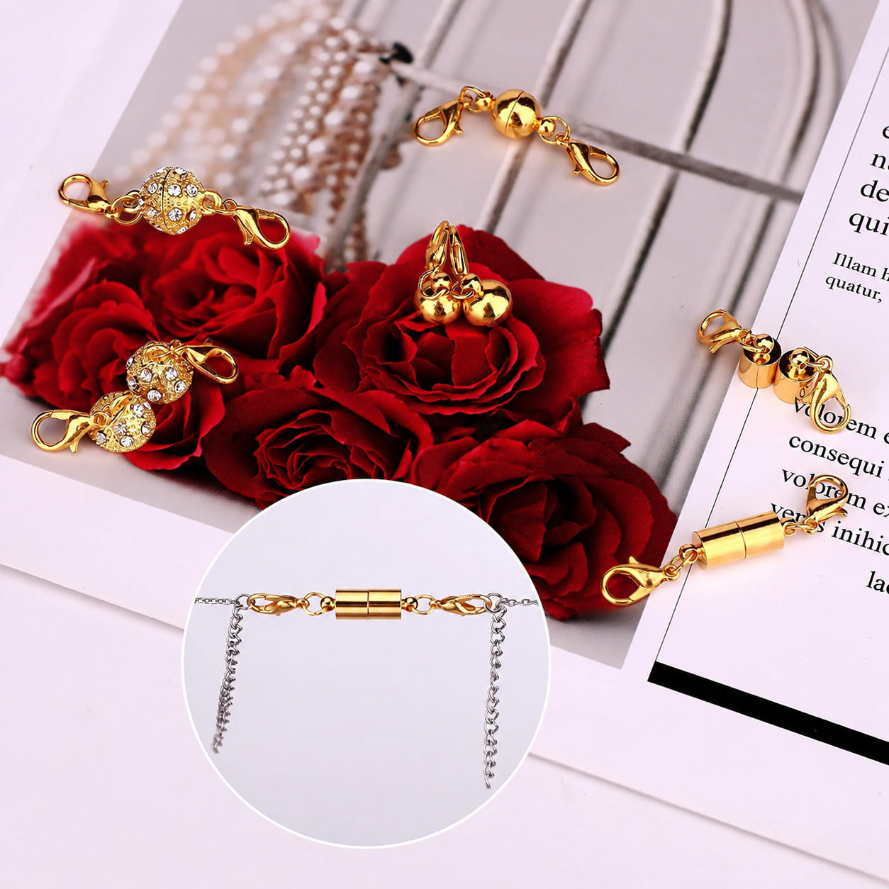 😍😍 Magnetic Necklace Clasps and Closures