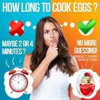 🥚 ⏱️  Perfectly Boiled Eggs with the Color-Changing Timer（Just watch the color change）