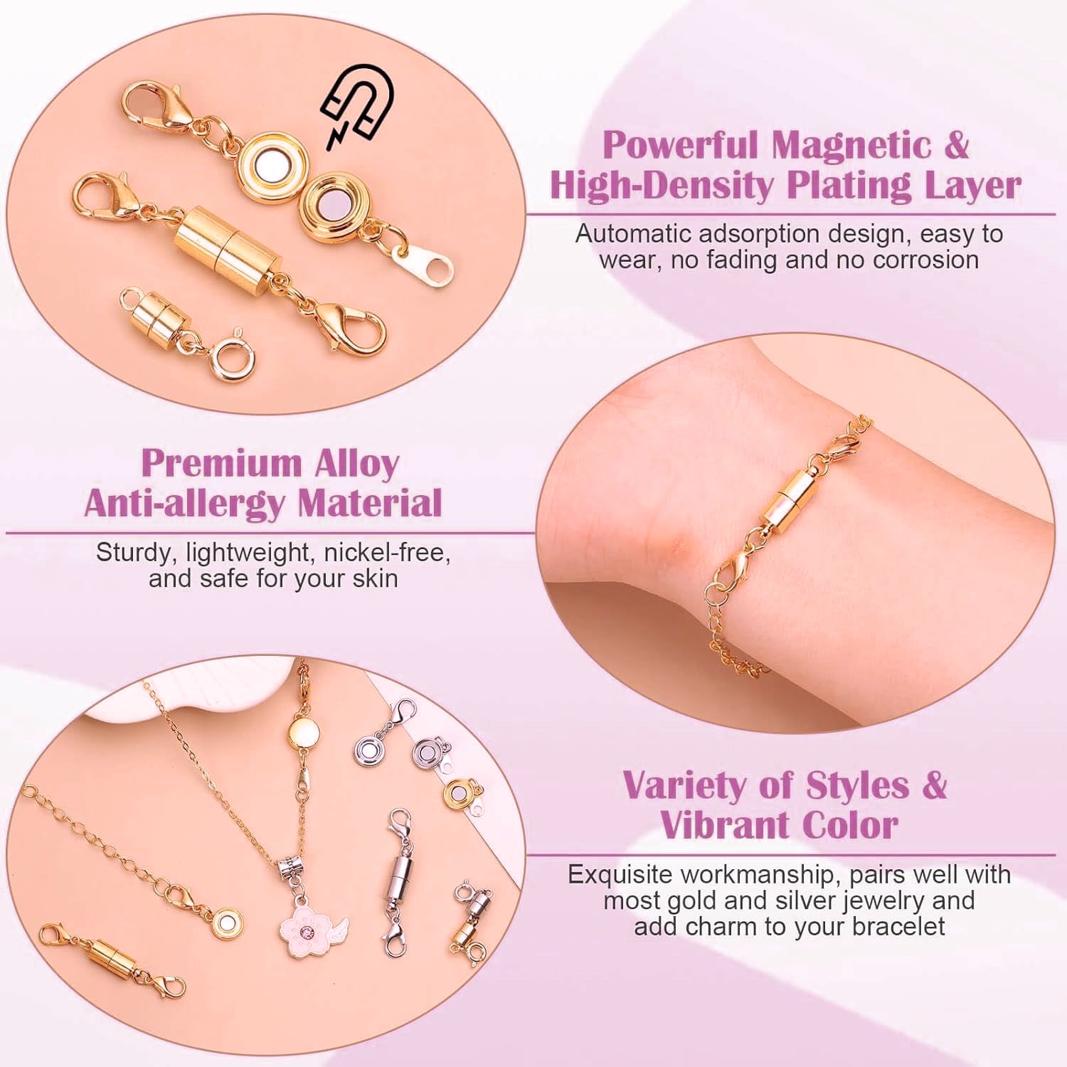 😍😍 Magnetic Necklace Clasps and Closures