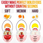 🥚 ⏱️  Perfectly Boiled Eggs with the Color-Changing Timer（Just watch the color change）