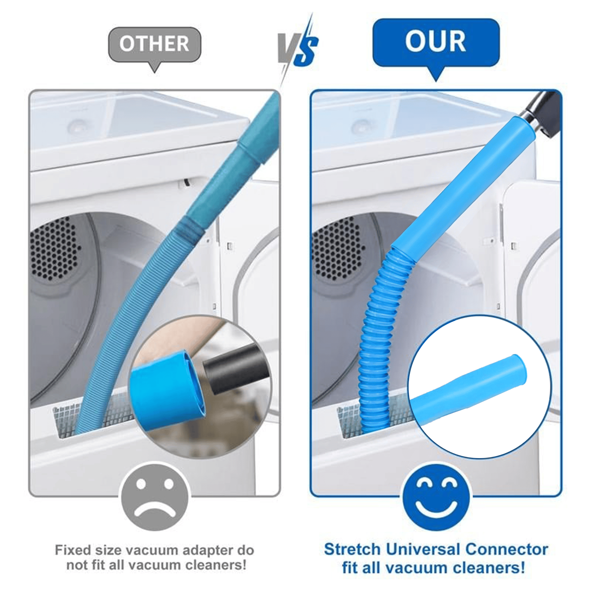 Universal Dryer Vent Cleaner Kit: Deep-Reach Vacuum Hose Attachment for Instant Lint Removal ✨